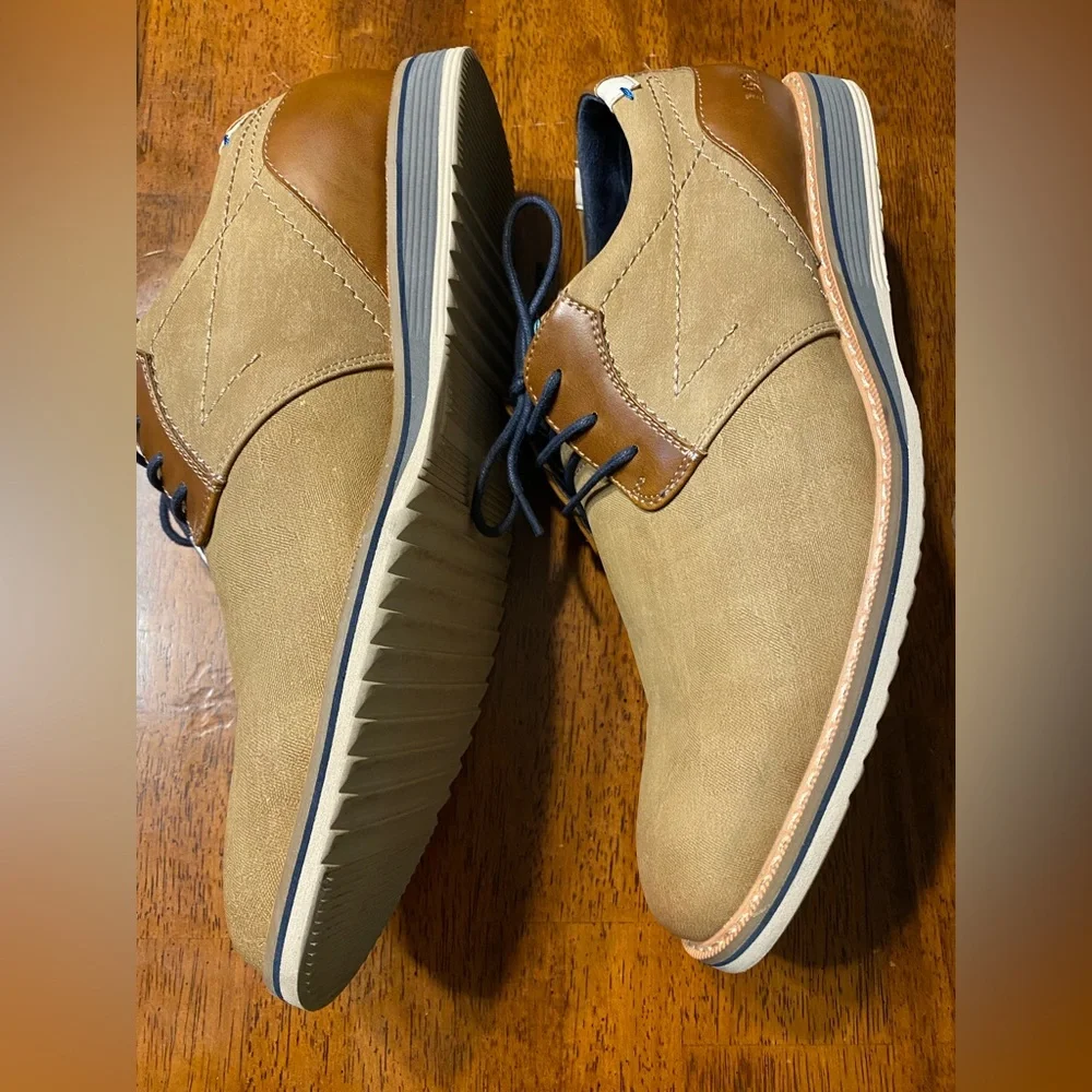 Freeman Troy Tan Men's Shoes. Size 9.5 W‎